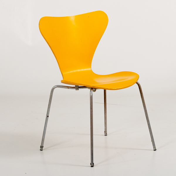 ARNE JACOBSEN, stol, "Sjuan", Fritz Hansen, 1900-talets andra hälft