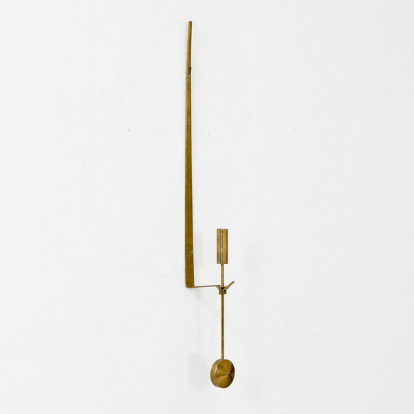 PIERRE FORSELL, vägglampett, mässing, "Pendel", Skultuna, 1900-talets andra hälft