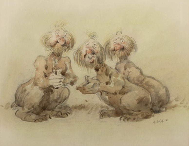 ROBERT HÖGFELDT (1894-1986), akvarell, signerad