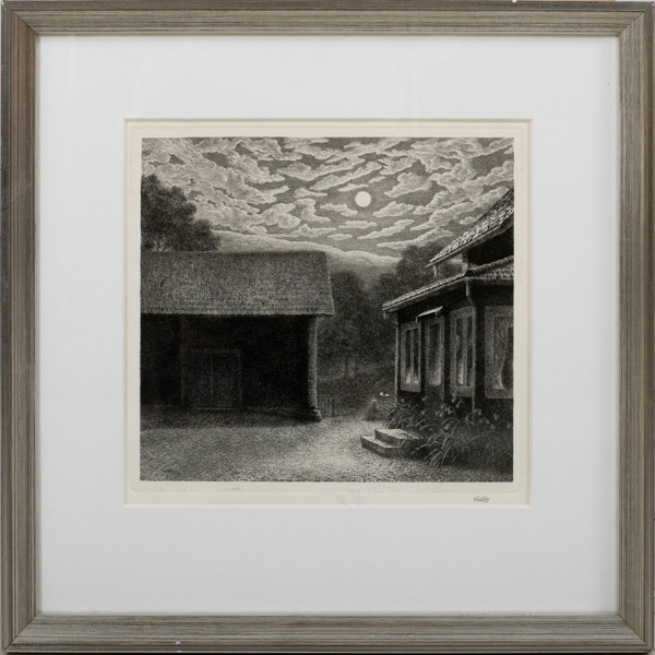 FOLKE GULLBY (1912-1982), etsning, signerad