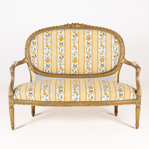 SOFFA, 1 par, Louis XVI-stil, sannolikt 1900-talets mitt