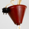 TAKLAMPA, metall, 1900-talets mitt