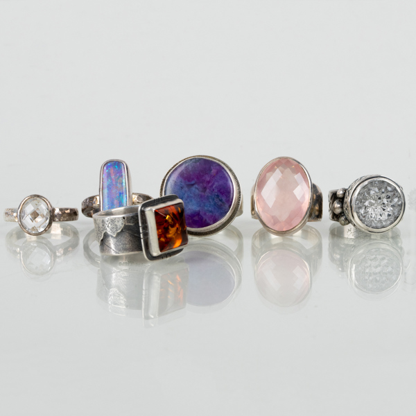 RINGAR, 5 st, silver, 1900-/2000-tal