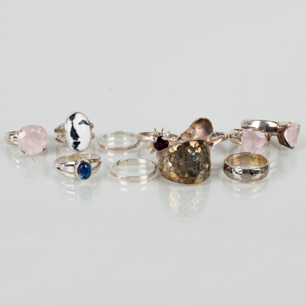 RINGAR, 10 st, silver, 1900-/2000-tal