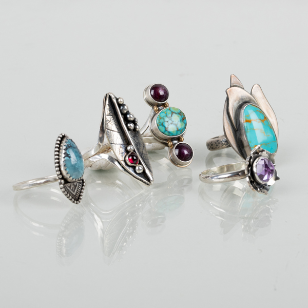RINGAR, 5 st, silver, 1900-/2000-tal