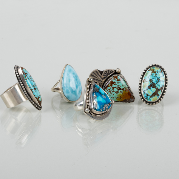 RINGAR, 5 st, silver, 1900-/2000-tal