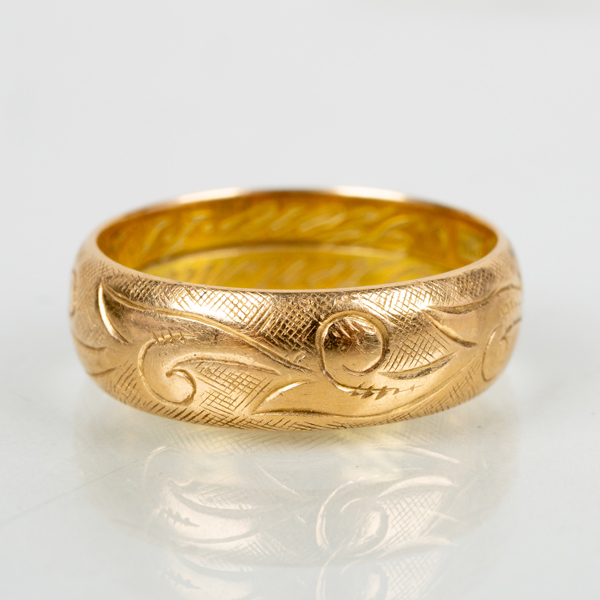 RING, 18k guld, svenska stämplar, vikt ca 6 g