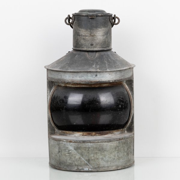 LANTERNA, plåt och glas, sannolikt tidigt 1900-tal