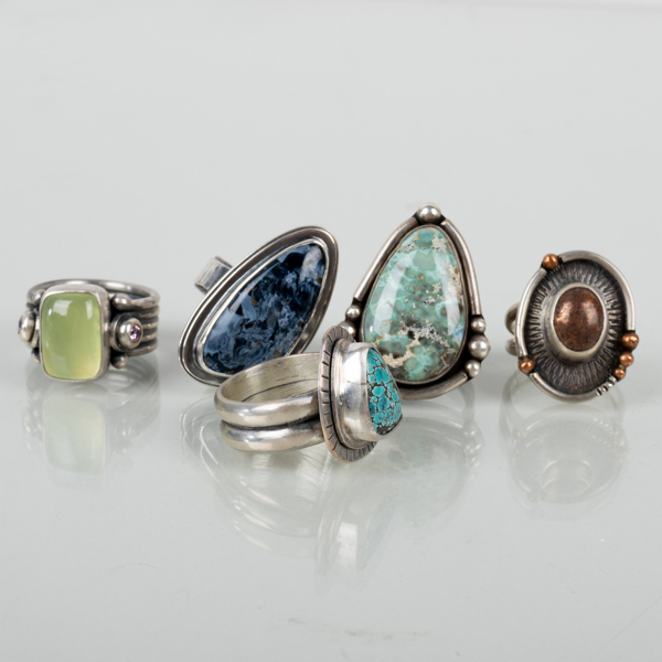 RINGAR, 5 st, silver, 1900-/2000-tal