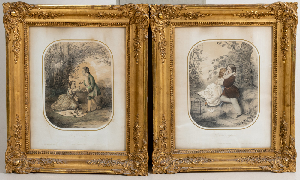 GRAFISKA BLAD, 1 par, Frankrike, 1800-tal