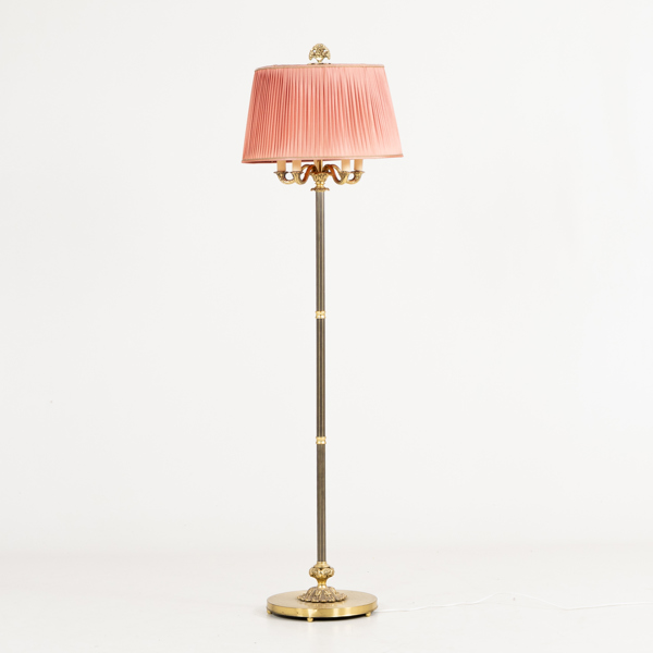 GOLVLAMPA, mässing, 1900-talets mitt