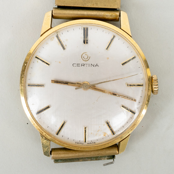 CERTINA, herrarmbandsur, 18k guld