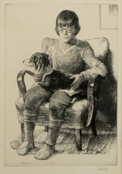 FOLKE GULLBY (1912-1982), etsning, signerad och daterad 69-71