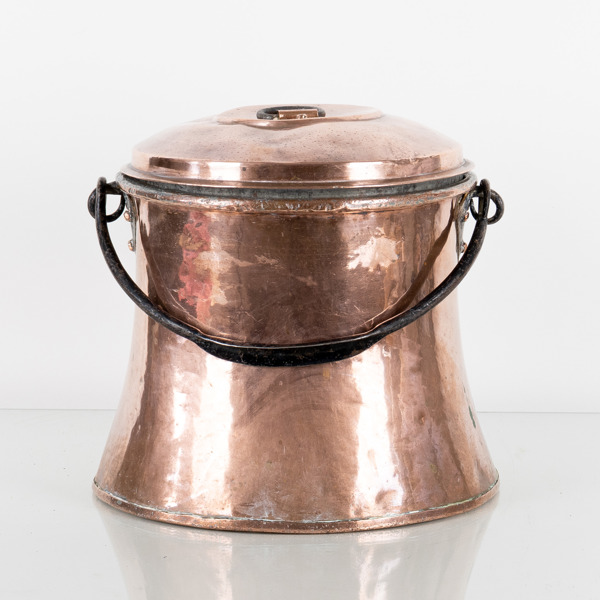 HINK, med lock, koppar, 1800-/1900-tal