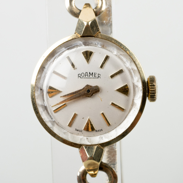 DAMARMBANDSUR, Roamer, 14k guld, 1900-talets mitt