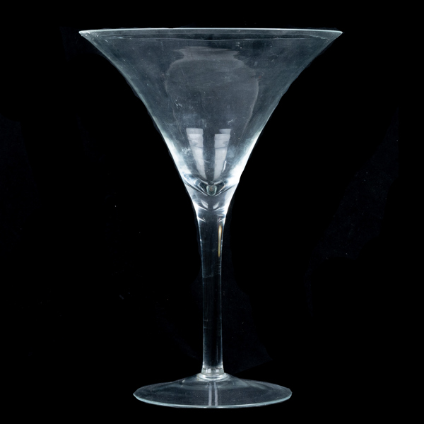 SKÅL PÅ FOT, glas, höjd 50 cm