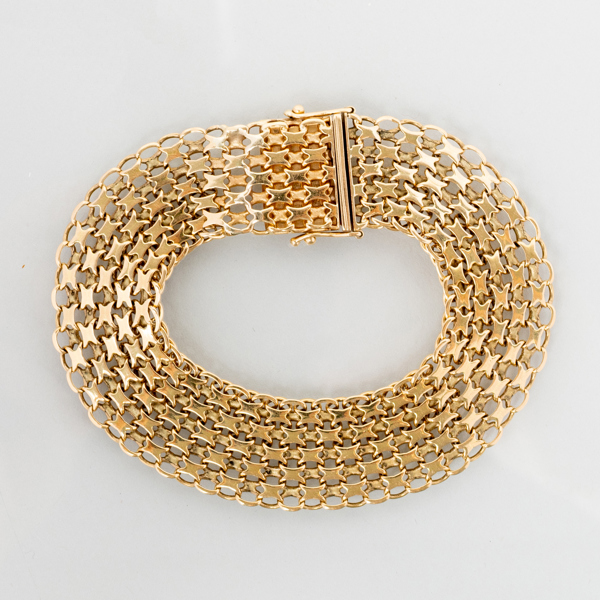 ARMBAND, 18k guld, Stockholm 1968, vikt ca 27 g