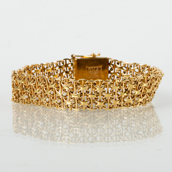 ARMBAND, 18k guld, vikt ca 25,5 g