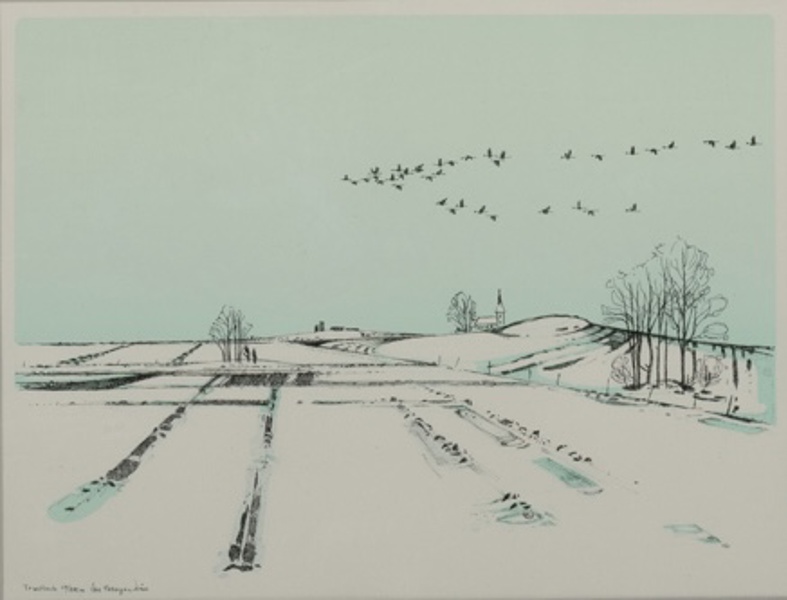 ÅKE PETTERSON-NÅW (1925-2004), färglitografi, signerad och numrerad 117/225