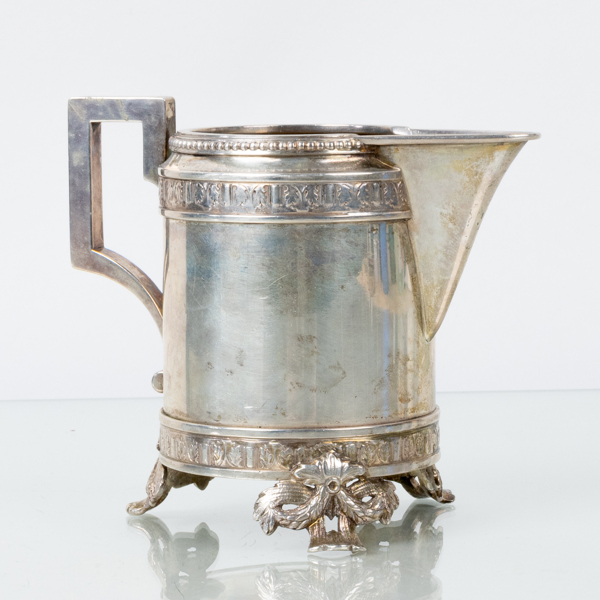 GRÄDDKANNA, silver, CG Hallberg, Stockholm, 1894, vikt ca 160 g