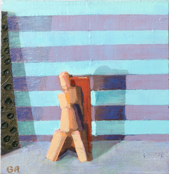 GÖRAN RYDÉN (född 1956), olja på pannå, monogramsignerad