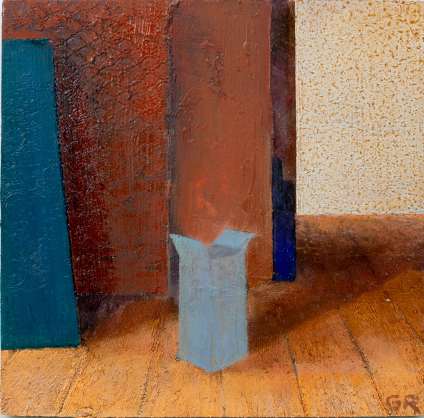 GÖRAN RYDÉN (född 1956), olja på pannå, monogramsignerad
