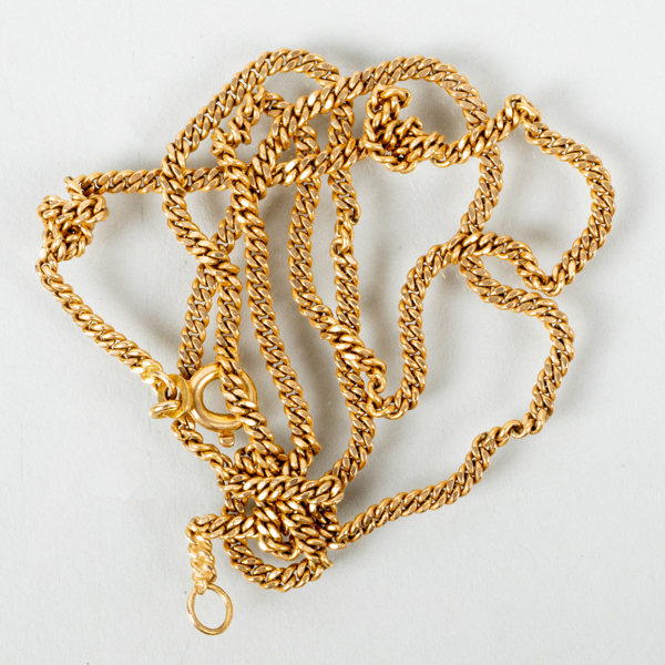 HALSKEDJA, 18k guld, vikt ca 6 g