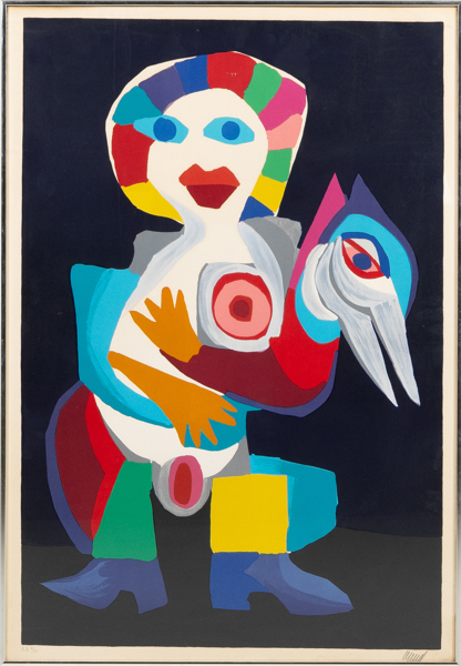 KAREL APPEL (1921-2006), färglitografi, signerad och numrerad 9/15