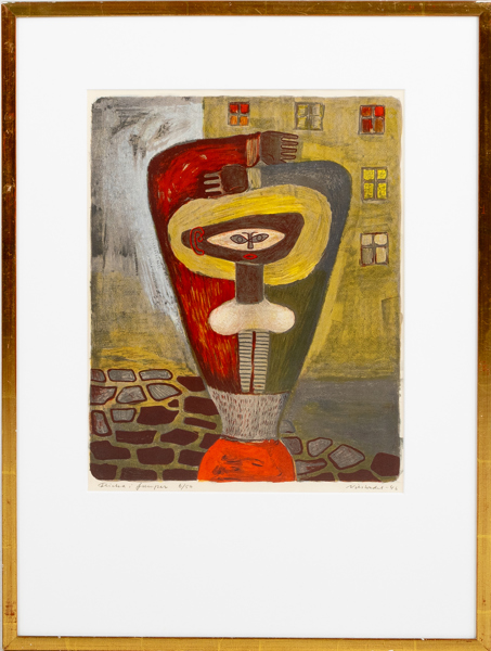 NILS WEDEL (1897-1967), färglitografi, signerad och daterad -46