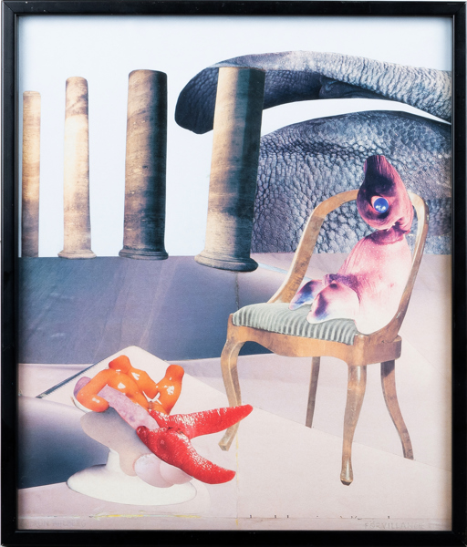 GUDRUN ÅHLBERG (1921-2014), collage, signerat