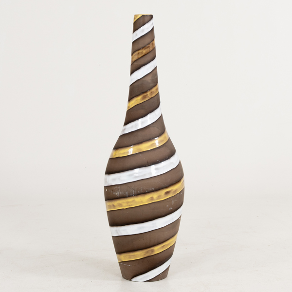 INGRID ATTERBERG, golvvas, "Spiral", keramik, Upsala Ekeby