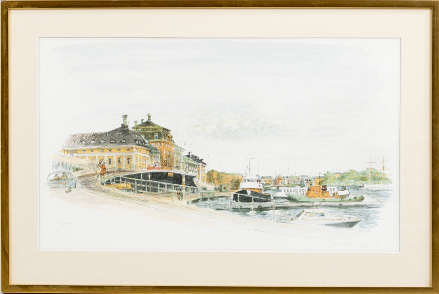 JAN LUNDQVIST (1935-2022), färglitografi, signerad och numrerad 181/290