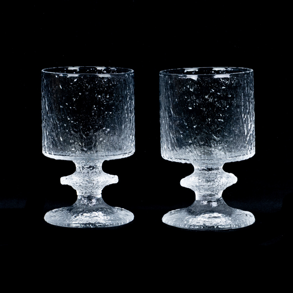 TIMO SAPANEVA, 12 st, vinglas, glas, "Kkkerit", Iittala, Finland
