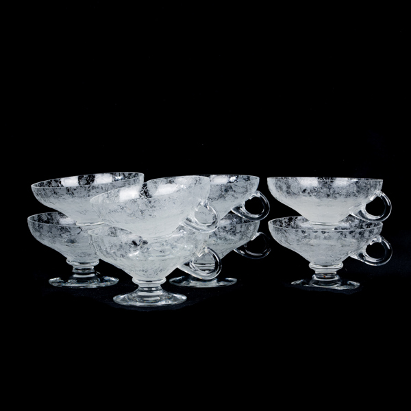 COUPEGLAS, 8 st, glas, 1900-tal