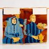 HANNAH RYGGEN (Norge, 1894-1970), gobeläng, flamskväv, "Minner om tre", 1949, monogramsignerad