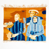 HANNAH RYGGEN (Norge, 1894-1970), gobeläng, flamskväv, "Minner om tre", 1949, monogramsignerad
