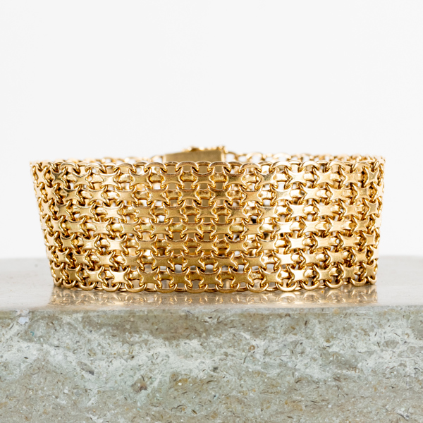 ARMBAND, 18k guld, Stockholm 1961, vikt 56,9 g