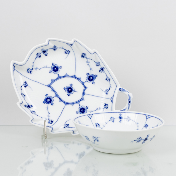 FAT OCH SKÅL, porslin, "Musselmalet", Royal Copenhagen