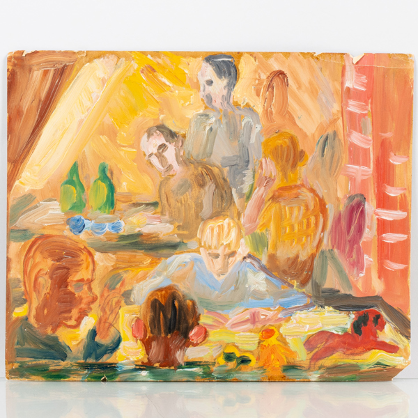 HANS RYGGEN (Norge, 1894-1956), olja/akvarell på papper