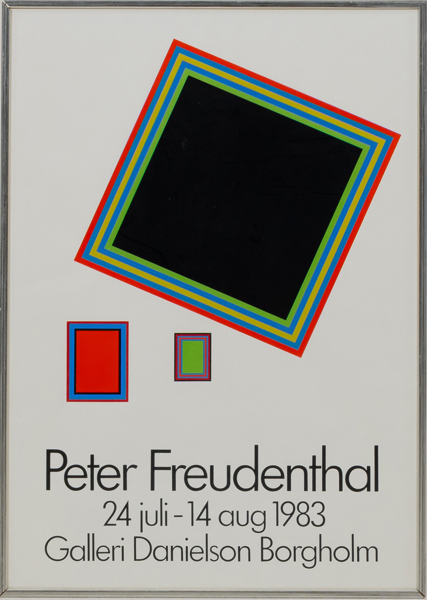 UTSTÄLLNINGSAFFISCH, efter Peter Freudenthal, Galleri Danielson, Borgholm, 1983