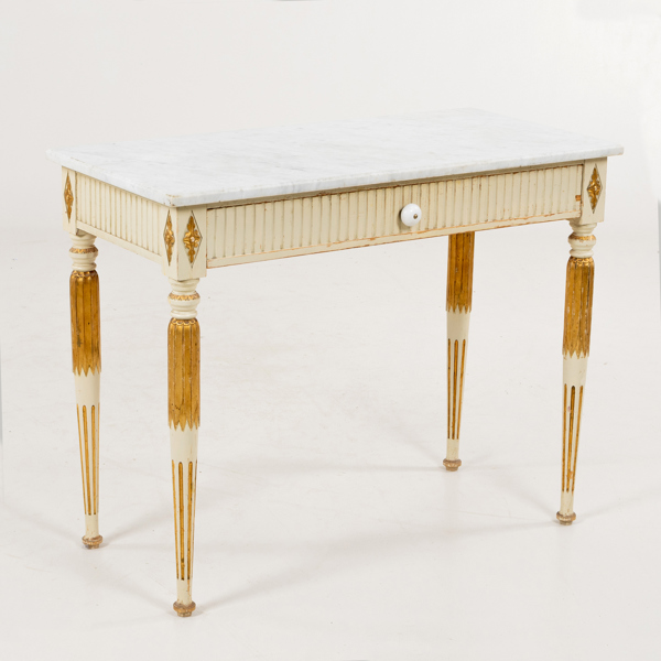 BORD MED LÅDA, gustaviansk stil, 1800-/1900-tal