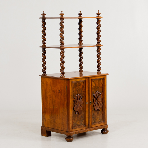 SKÅP, mahogny och valnöt, 1800-talets slut