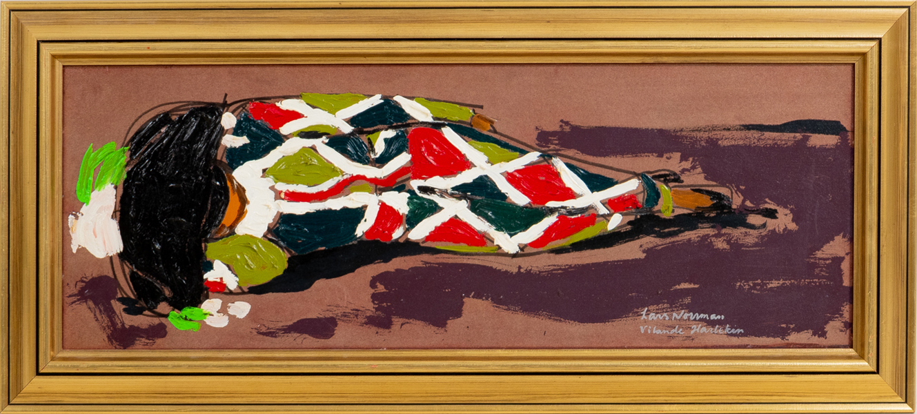 LARS NORRMAN (1915-1979), olja på pannå, signerad
