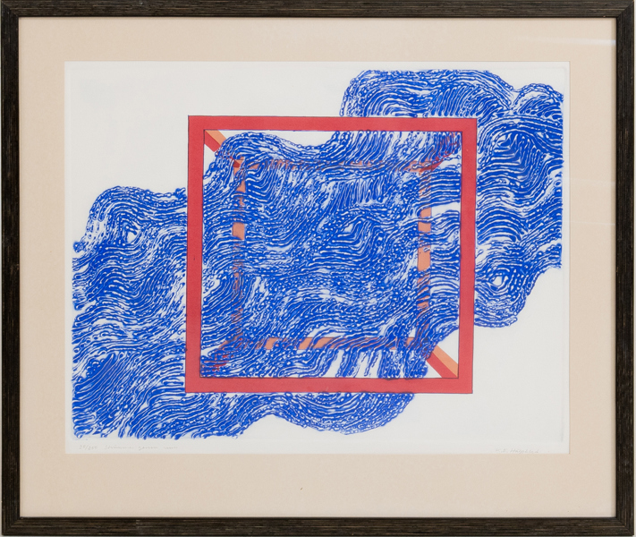 KARL-ERIK HÄGGBLAD (1924-2003), färglitografi, signerat och numrerat 28/250