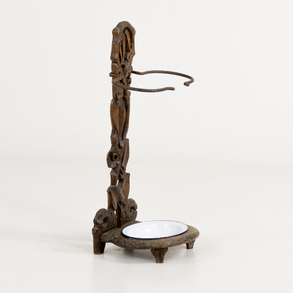 PARAPLYSTÄLL, snidat trä, 1800-/1900-tal