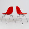 CHARLES OCH RAY EAMES, 6 st stolar, "Eames Plastic chair DSS", Vitra, år 2018