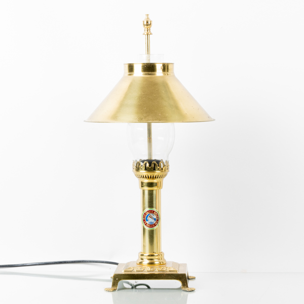 BORDSLAMPA, mässing, 1900-/2000-tal
