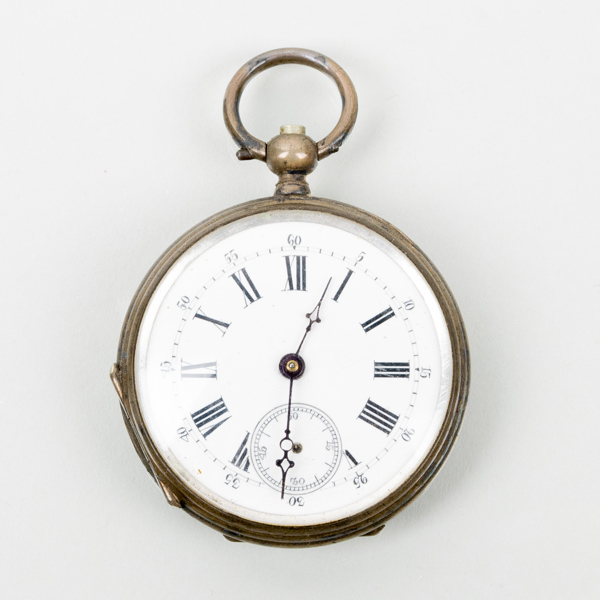 FICKUR, sk mormorsur, silver, 1800-/1900-tal