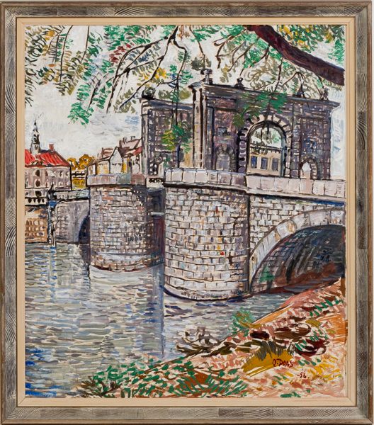 OTTO PAAS (Estland 1918–1987), olja på pannå, signerad och daterad -56