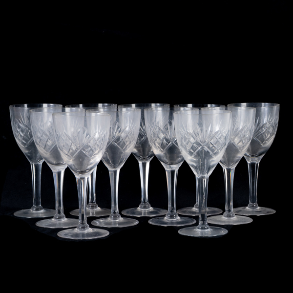 VINGLAS, 11 st, glas, 1900-talets första hälft